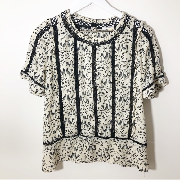 Anthropologie Tops - Anthropologie Meadow Rue Bird Blouse M